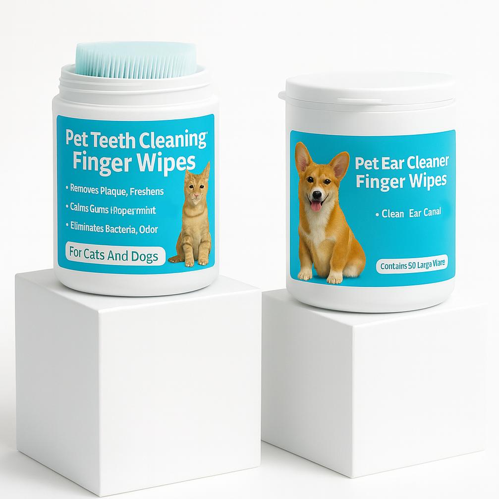 Trauma-Free Pet Ear & Teeth Cleaning Wipes